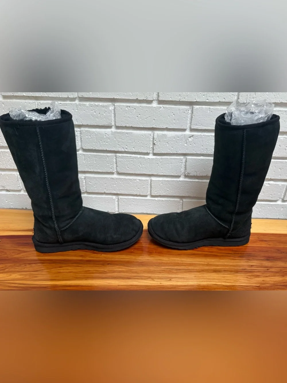 UGG Classic Tall Boots 5815, Black, Size 6
